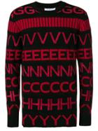 Givenchy Knitted Letters Jumper - Black