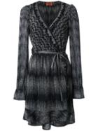 Missoni Wrap Dress, Women's, Size: 38, Black, Polyester/cupro/viscose