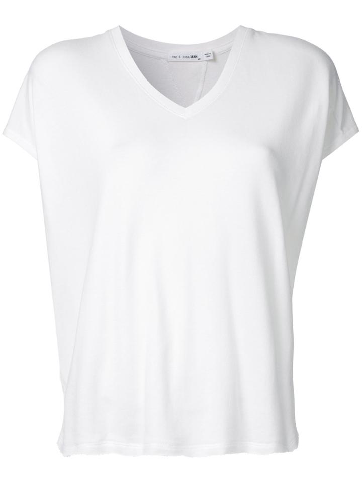 Rag & Bone /jean V Neck Sweatshirt - White