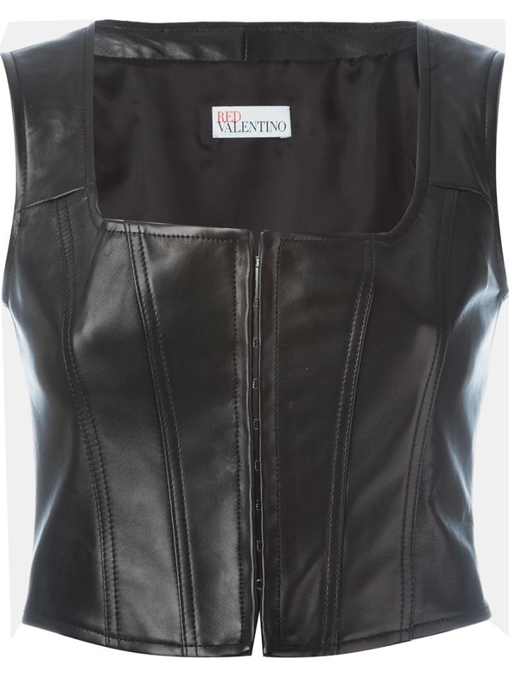 Red Valentino Laced Corset Top