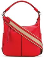 Tod's Small Hobo Bag, Women's, Red, Calf Leather