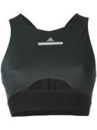 Adidas By Stella Mccartney Run Climachill Crop Top - Black