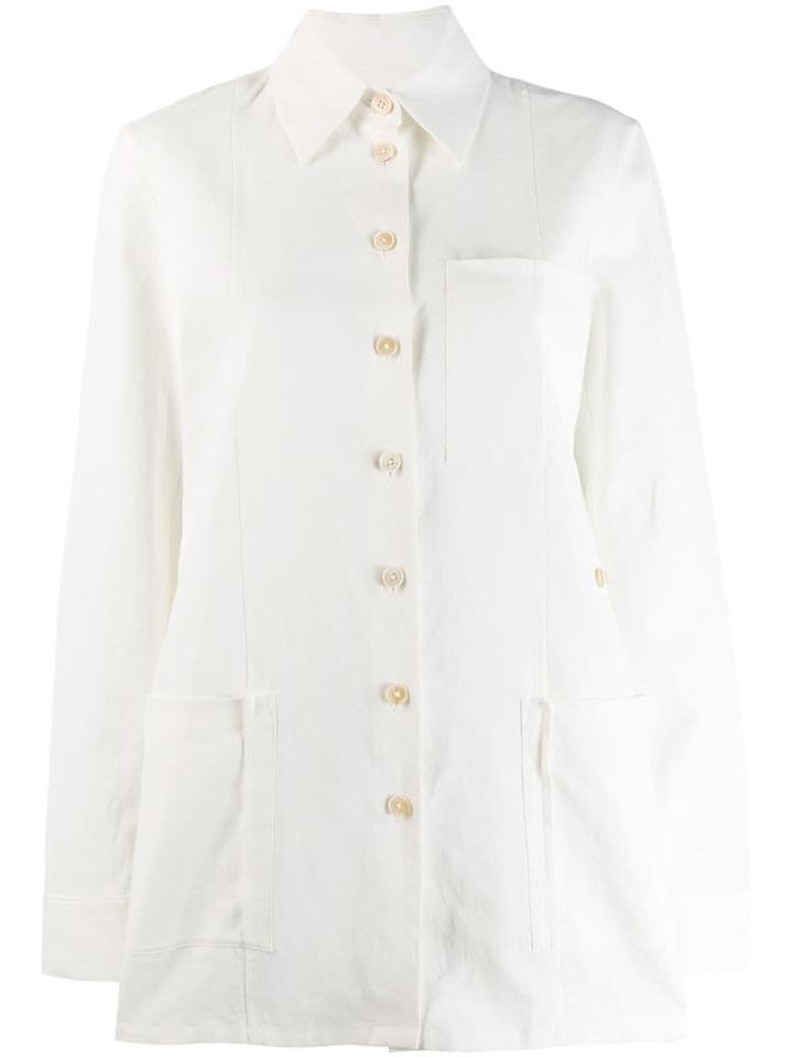 Jil Sander Military Shirt - White