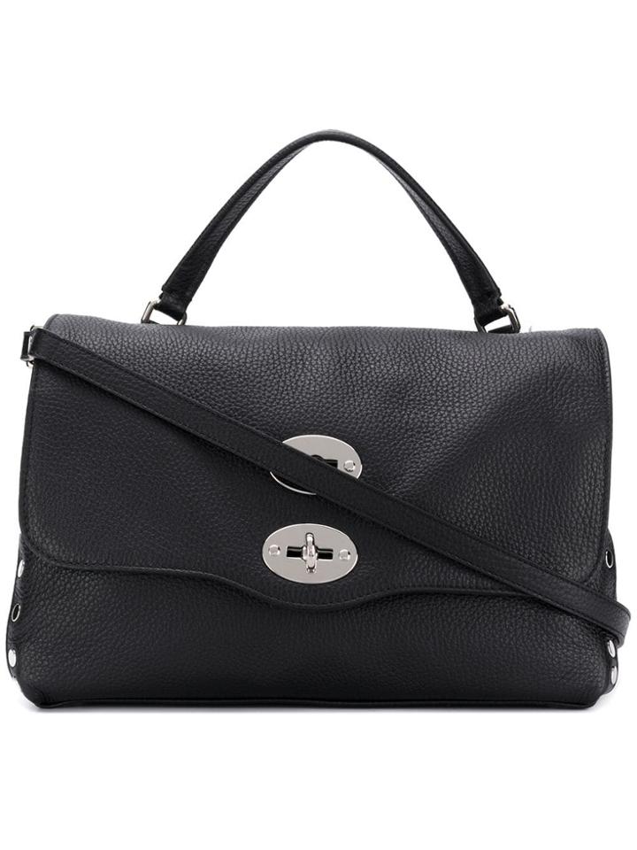 Zanellato Studded Shoulder Bag - Black