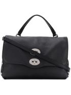 Zanellato Studded Shoulder Bag - Black