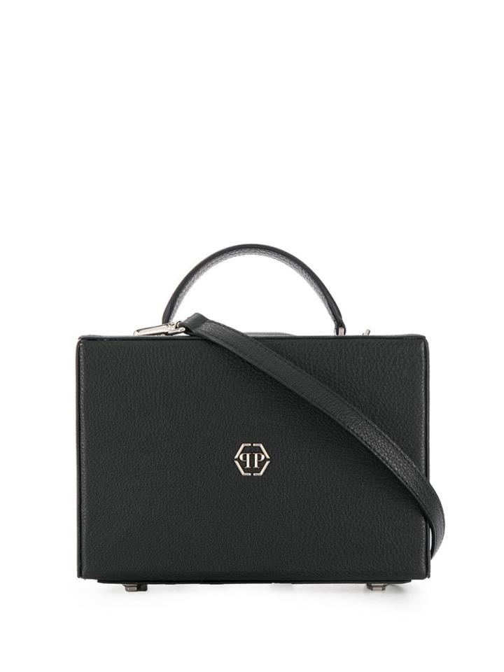 Philipp Plein Handle Statement Tote Bag - Black