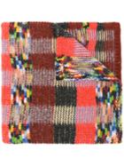 Missoni Plaid Knitted Scarf - Red