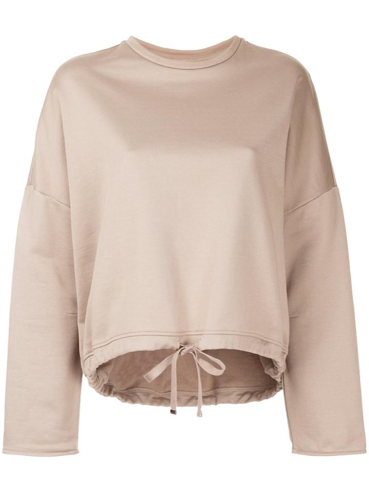 Astraet Drawstring Sweatshirt - Brown