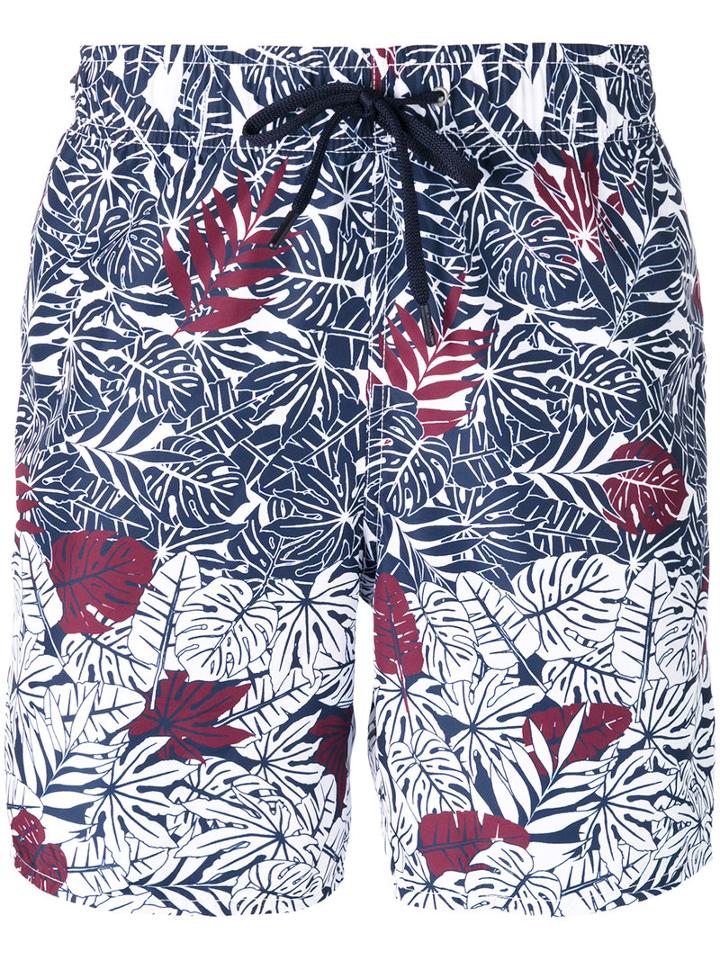 Z Zegna Palm Print Swim Shorts, Men's, Size: Xl, Polyester