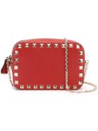 Valentino Micro 'rockstud' Shoulder Bag, Women's, Red