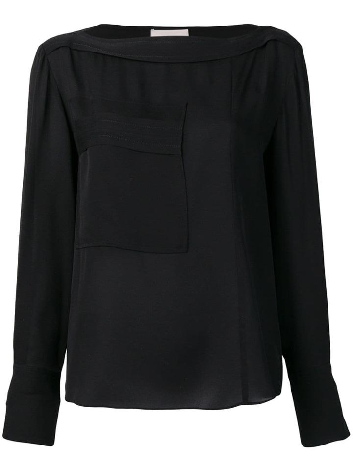 3.1 Phillip Lim Front Pocket Blouse - Black