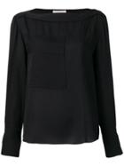 3.1 Phillip Lim Front Pocket Blouse - Black