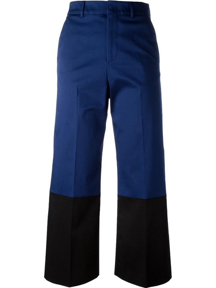 Pt01 Contrast Panel Cropped Trousers