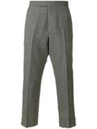 Thom Browne Cropped Side Stripe Trousers - Grey