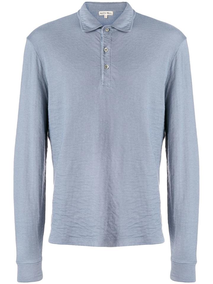 Alex Mill Casual Polo Top - Blue