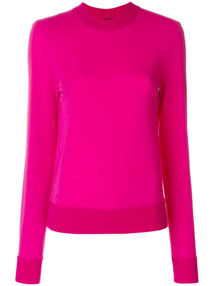 Joseph Classic Knitted Sweater - Pink & Purple