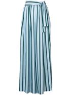 Tome Striped Palazzo Trousers - Blue