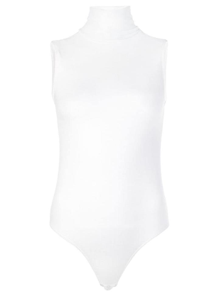 Veronica Beard Mock Neck Bodysuit - Yellow