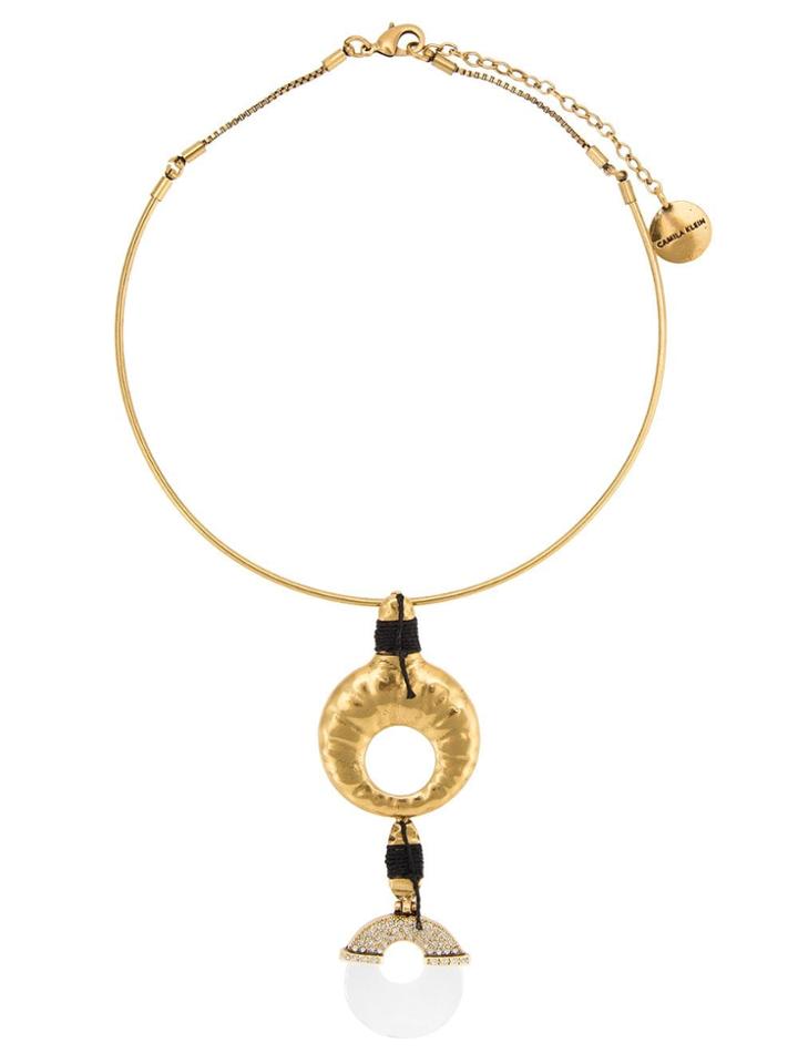Camila Klein Embellished Choker - Metallic