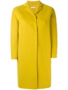 's Max Mara Classic Single Breasted Coat, Women's, Size: 40, Yellow/orange, Virgin Wool