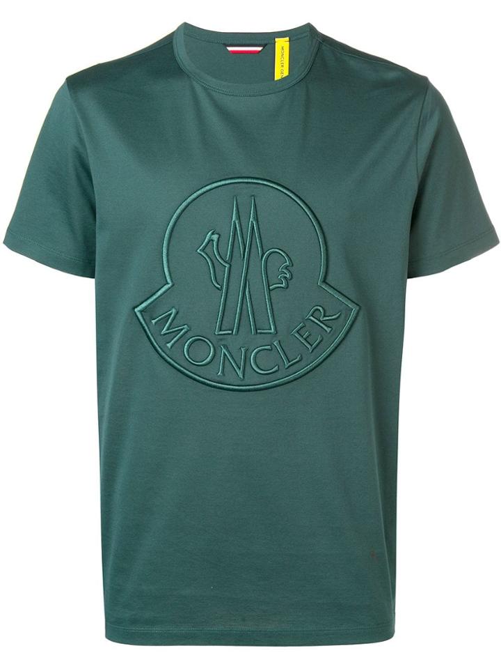Moncler Logo Patch T-shirt - Green