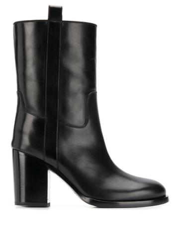 Vittorio Virgili Block Heel Boots - Black