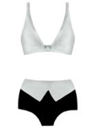 Adriana Degreas - Triangle Bikini Set - Women - Polyamide/spandex/elastane - P, Women's, Grey, Polyamide/spandex/elastane