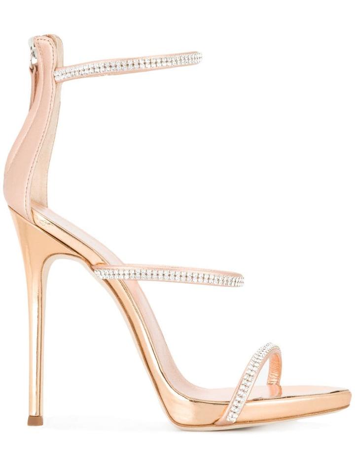 Giuseppe Zanotti Embellished Strappy Sandals - Metallic