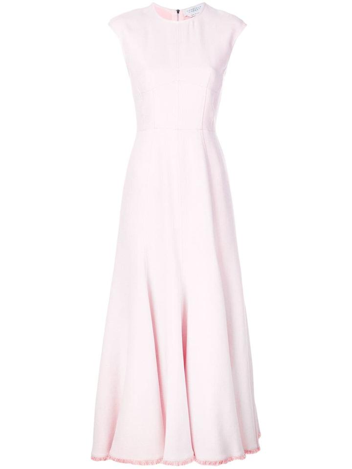 Gabriela Hearst Flared Pleated Midi Dress - Pink