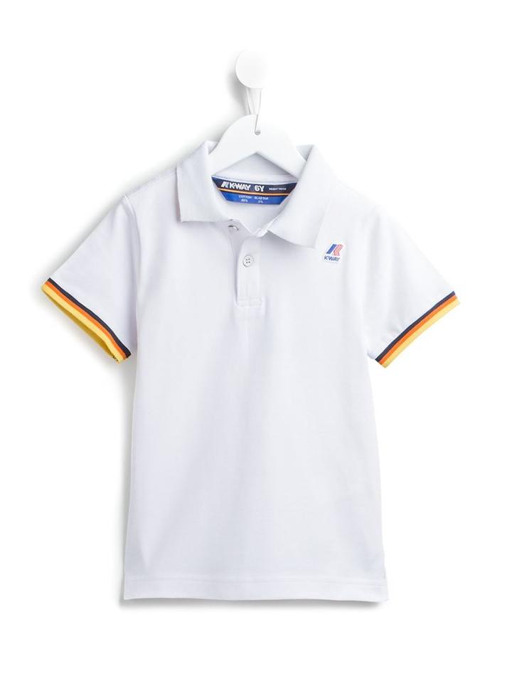 K Way Kids Striped Trim Polo Shirt