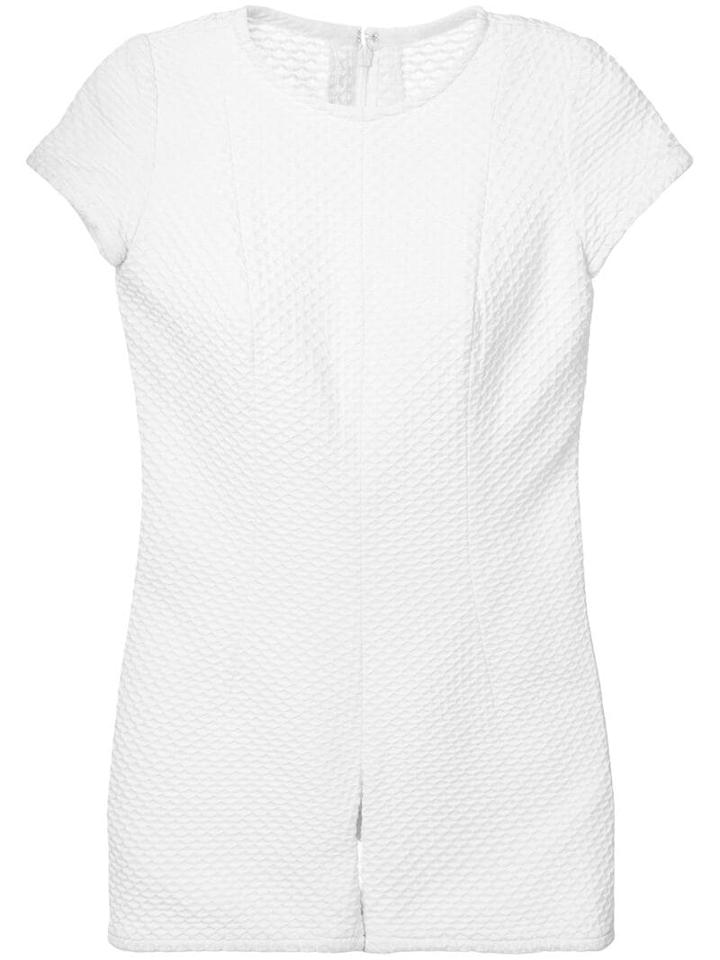 Courrèges Pre-owned Textured Playsuit - White