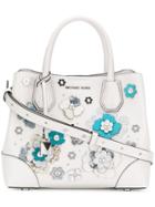 Michael Kors Collection Floral Embellished Tote - White