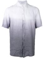 Transit Ombré Short Sleeve Shirt, Men's, Size: Medium, White, Linen/flax