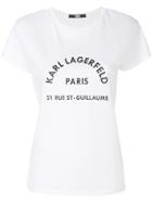 Karl Lagerfeld Logo Print T-shirt - White