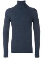 Roberto Collina Knitted Roll-neck Sweater - Blue