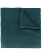 Rick Owens Frayed Scarf, Women's, Green, Silk/cashmere