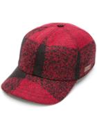 Woolrich Checked Baseball Cap - Red