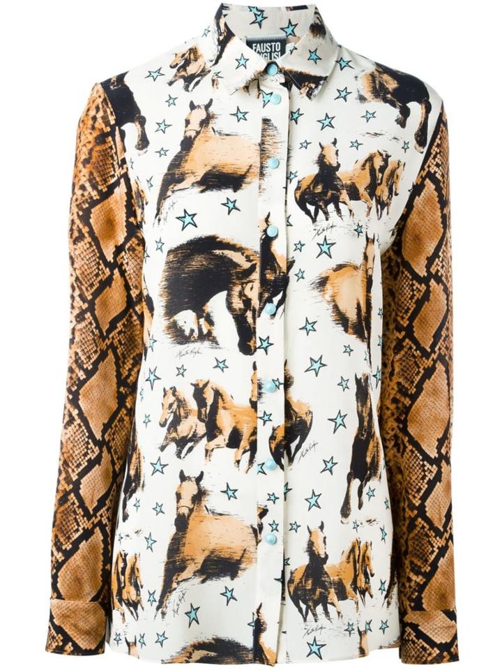 Fausto Puglisi Horse Print Shirt