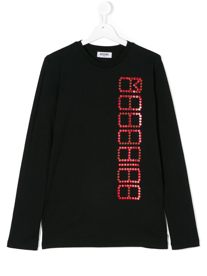 Moschino Kids Graphic Print Sweatshirt - Black