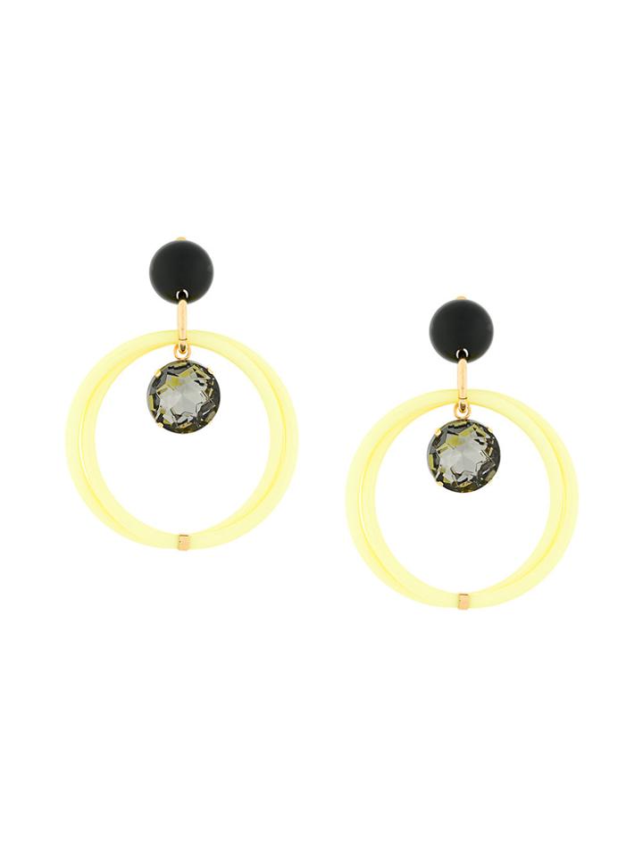 Marni Ring Clip On Earrings - Yellow & Orange