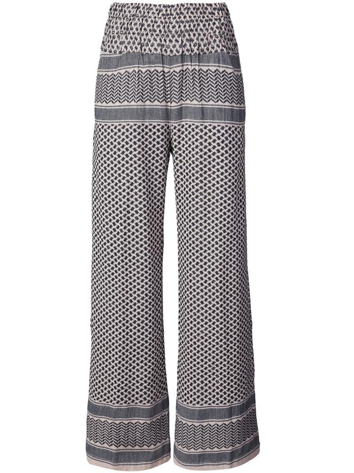 Cecilie Copenhagen - High-waisted Palazzo Pants - Women - Cotton - 2, Nude/neutrals, Cotton