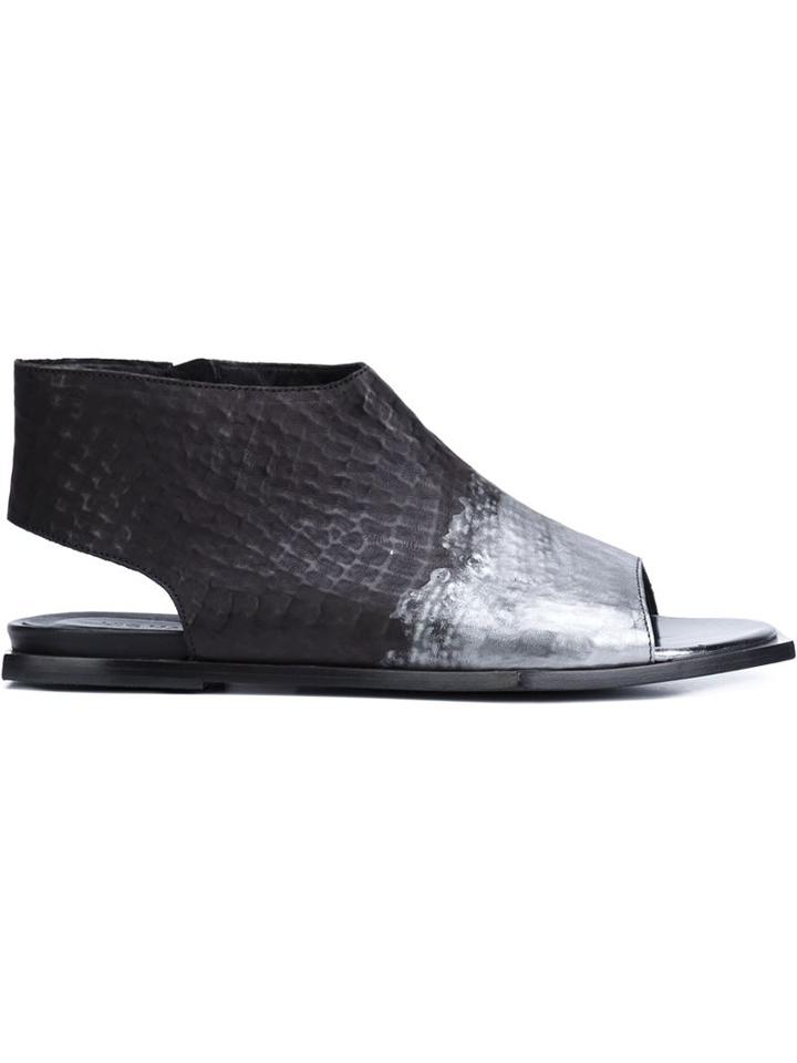 Vic Matie Metallic Front Sandals