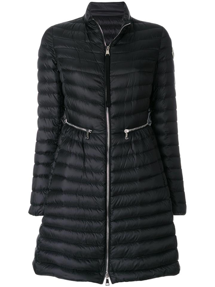 Moncler Fitted Long Length Jacket - Black