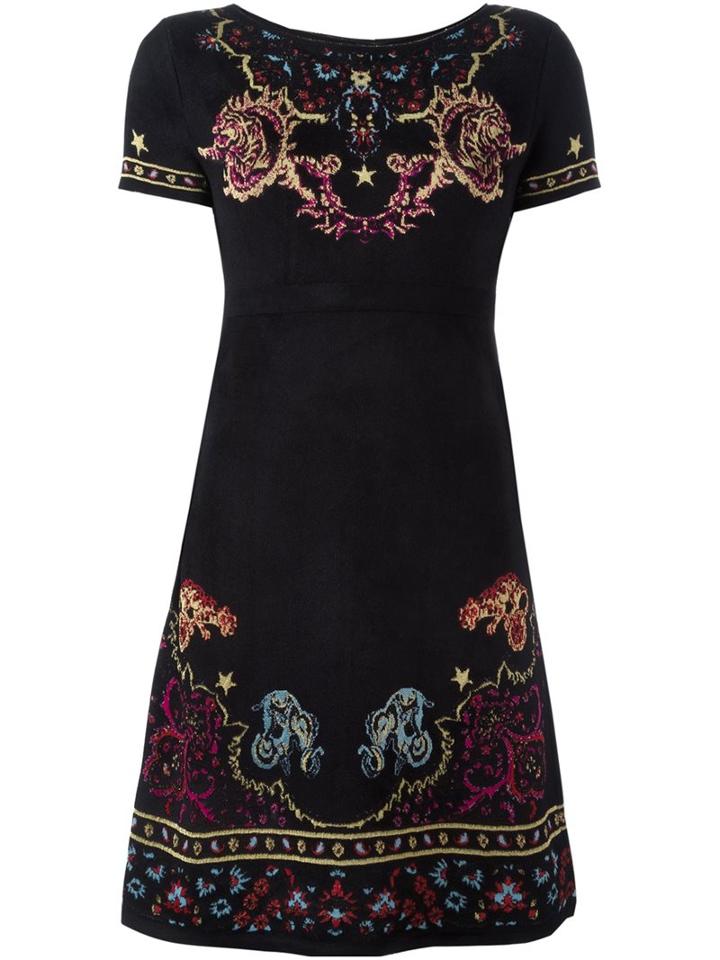 Roberto Cavalli Ganesha Print Dress