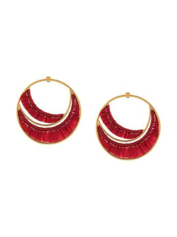 Katerina Makriyianni Sunrise Hoop Earrings - Red