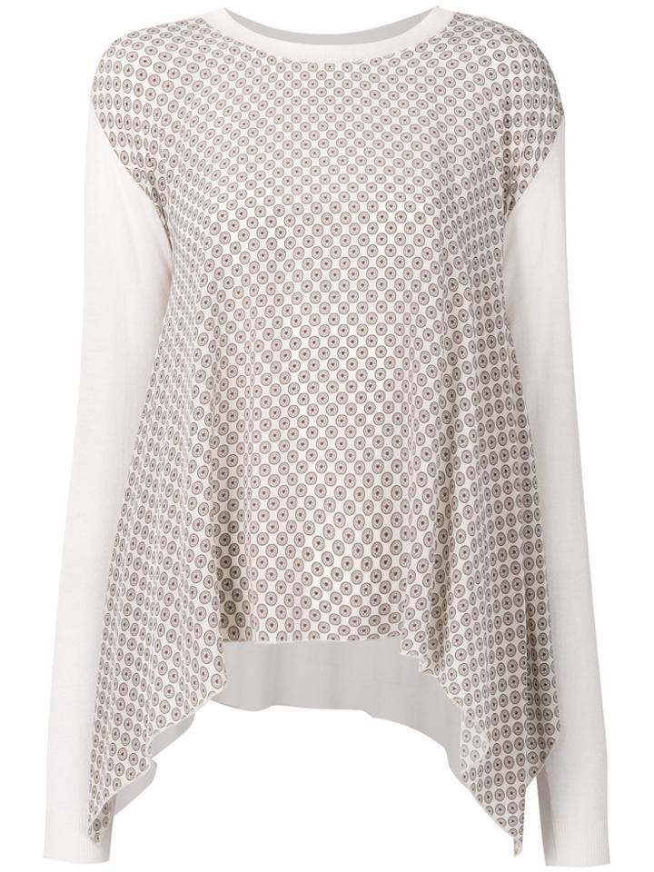 Stella Mccartney Printed Asymmetric Jumper - Nude & Neutrals