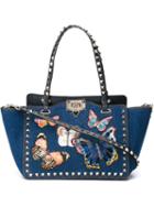 Valentino 'rockstud' Denim Tote