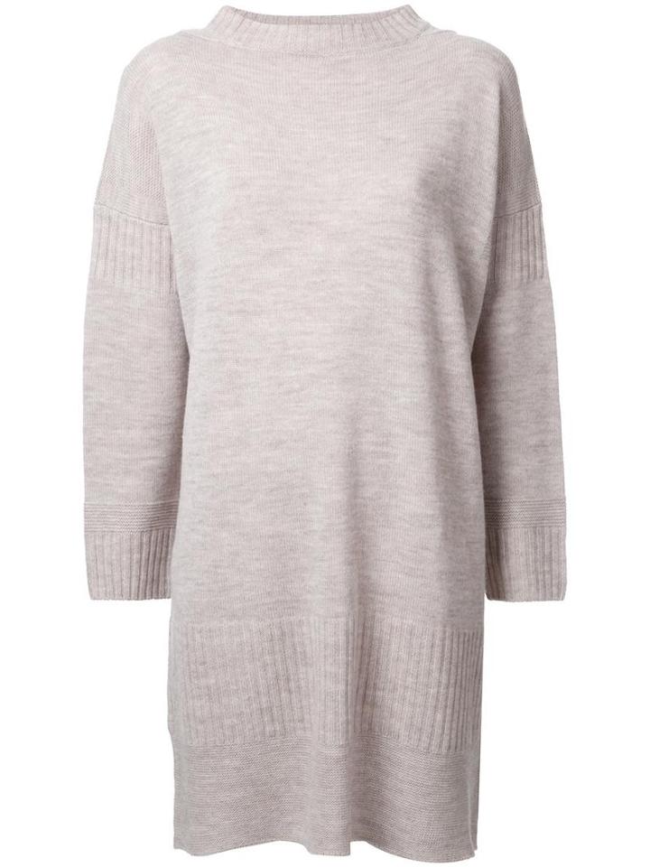 Theatre Products Longsleeved Shift Knit Dress, Women's, Brown, Wool