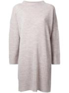 Theatre Products Longsleeved Shift Knit Dress, Women's, Brown, Wool