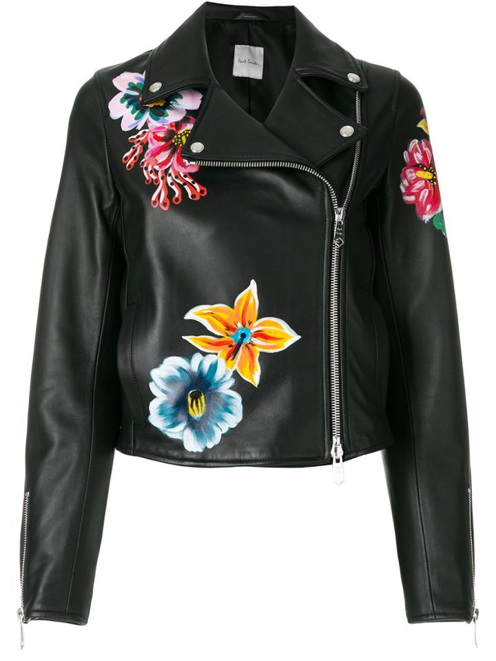 Paul Smith Floral Motif Jacket - Black